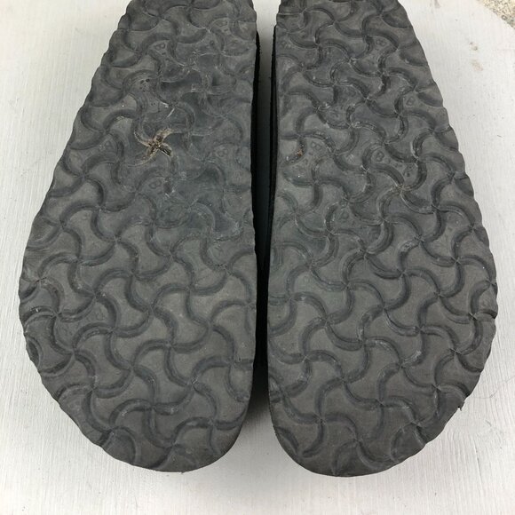 Birkenstock Unisex EU 40 M7 L9 Arizona Black Suede Open Toe SlipOn Slide Sandals - Picture 12 of 14